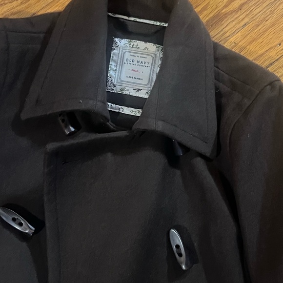 Chocolate Brown Old Navy Short Peacoat - Picture 2 of 4